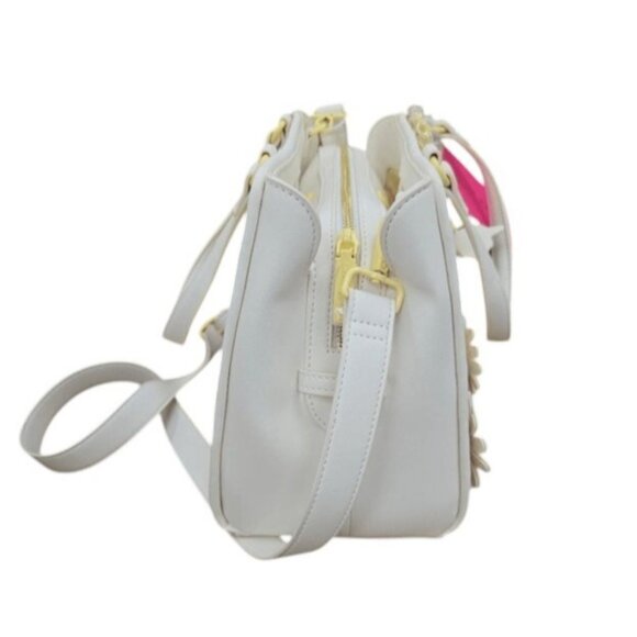 NEW Betsey Johnson Alfie Flowers Butterflies Satchel/Crossbody Whimsical Bag - Picture 4 of 8